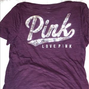VS PINK  bling V-Neck New With Tag